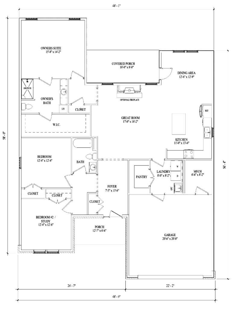 The Calvert Floor Plan Proudly Built By New Age Associates at Mayberry at Mason-Dixon in Littlestown, PA
