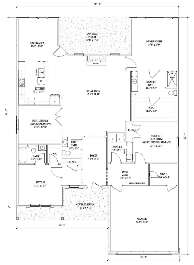 The Mardela Floor Plan Proudly Built By New Age Associates at Mayberry at Mason-Dixon in Littlestown, PA