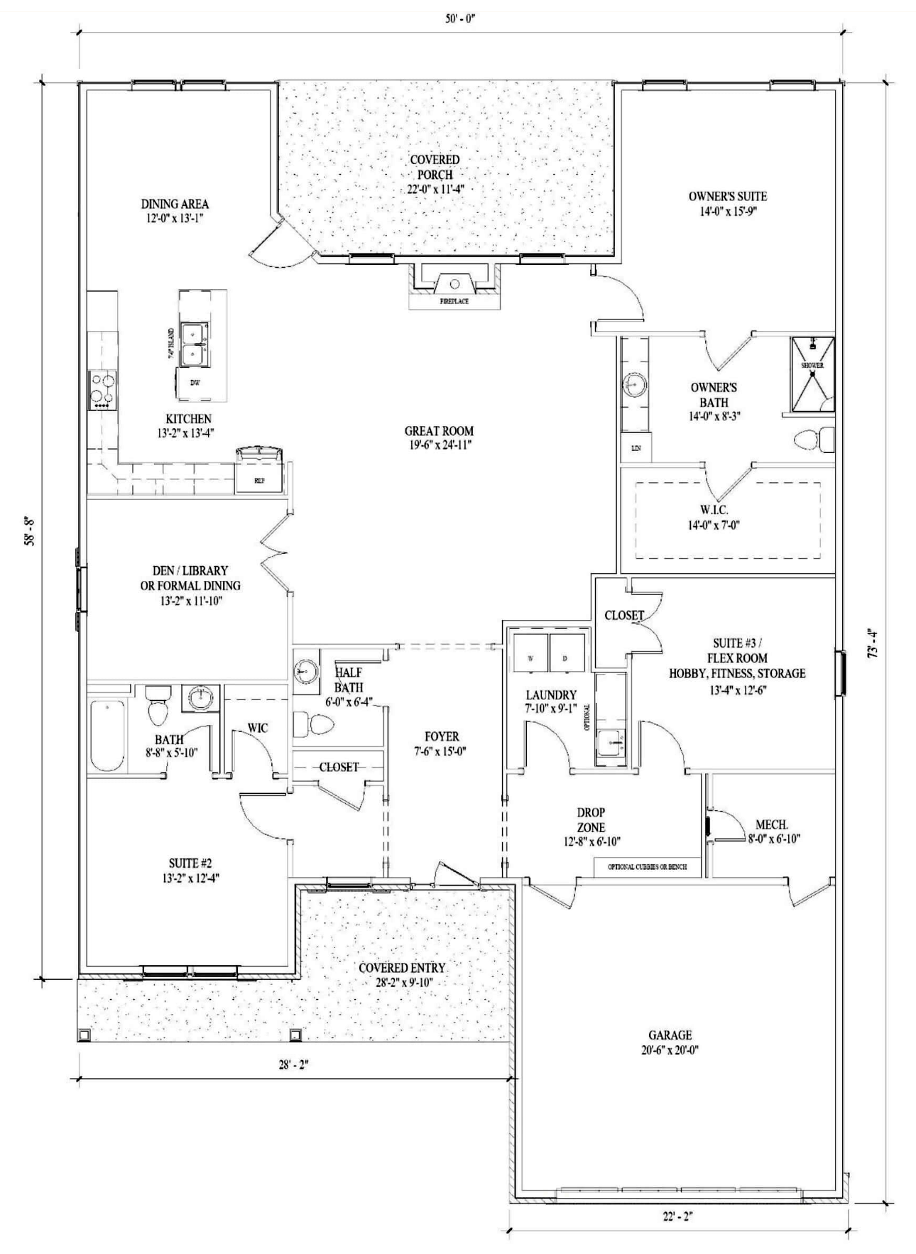 The Mardela Floor Plan Proudly Built By New Age Associates at Mayberry at Mason-Dixon in Littlestown, PA
