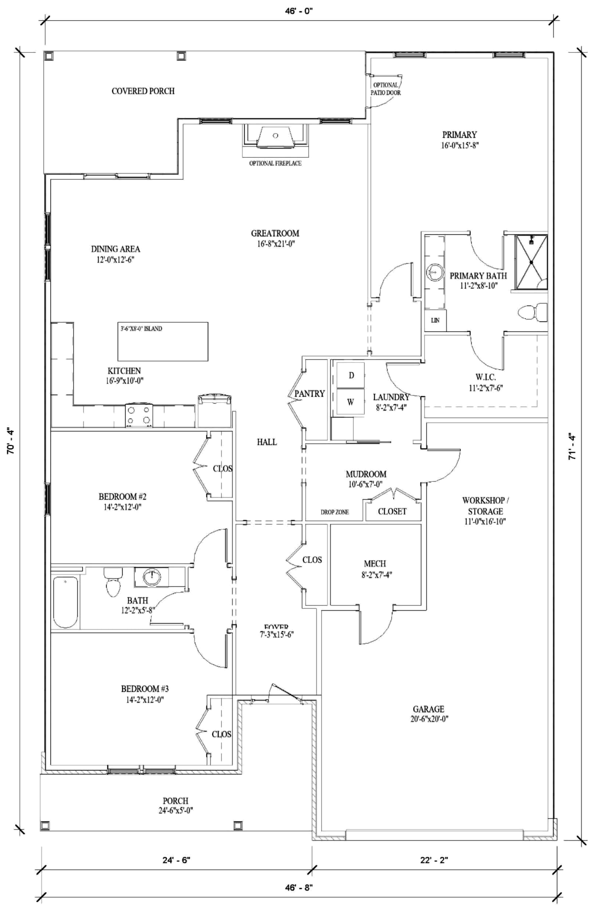 The Marydel Floor Plan Proudly Built By New Age Associates at Mayberry at Mason-Dixon in Littlestown, PA