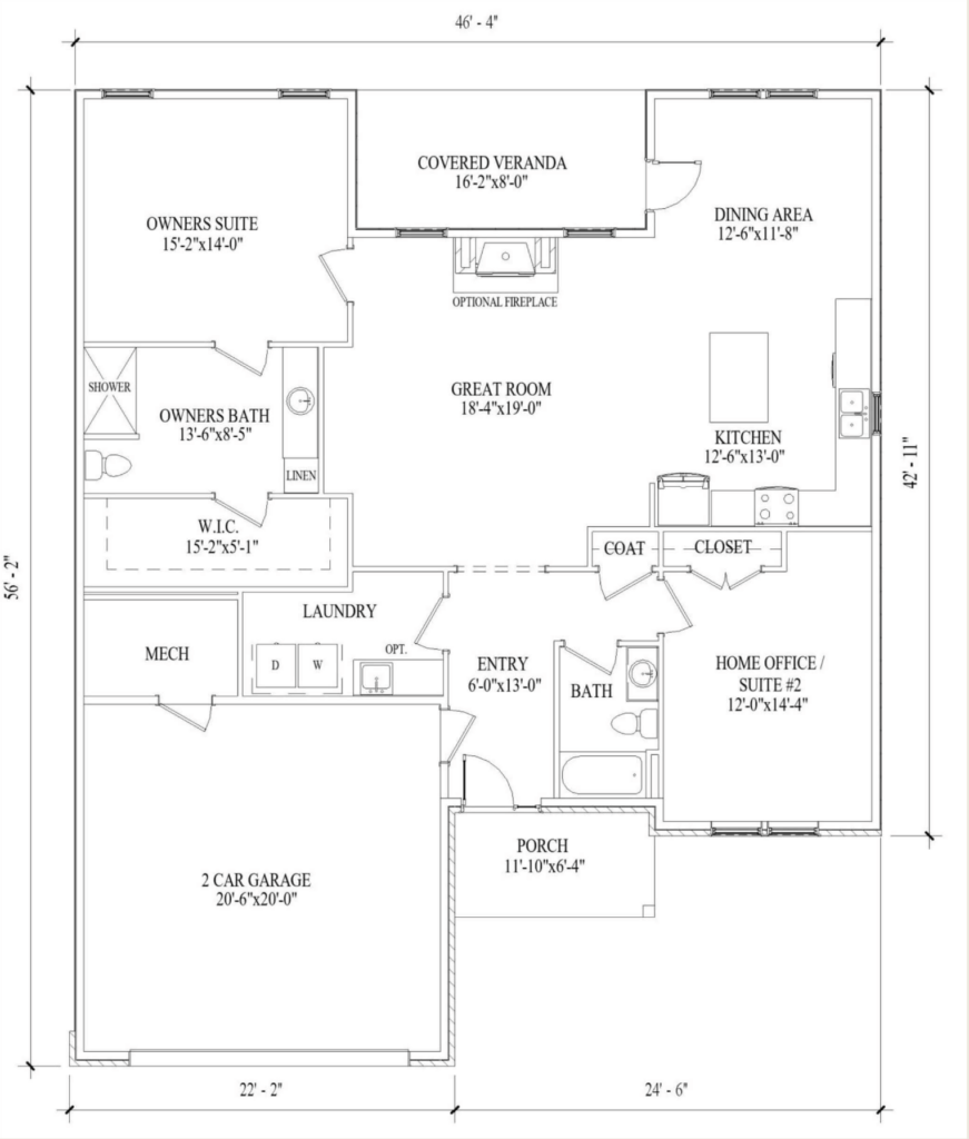 The Mason Floor Plan Proudly Built By New Age Associates at Mayberry at Mason-Dixon in Littlestown, PA