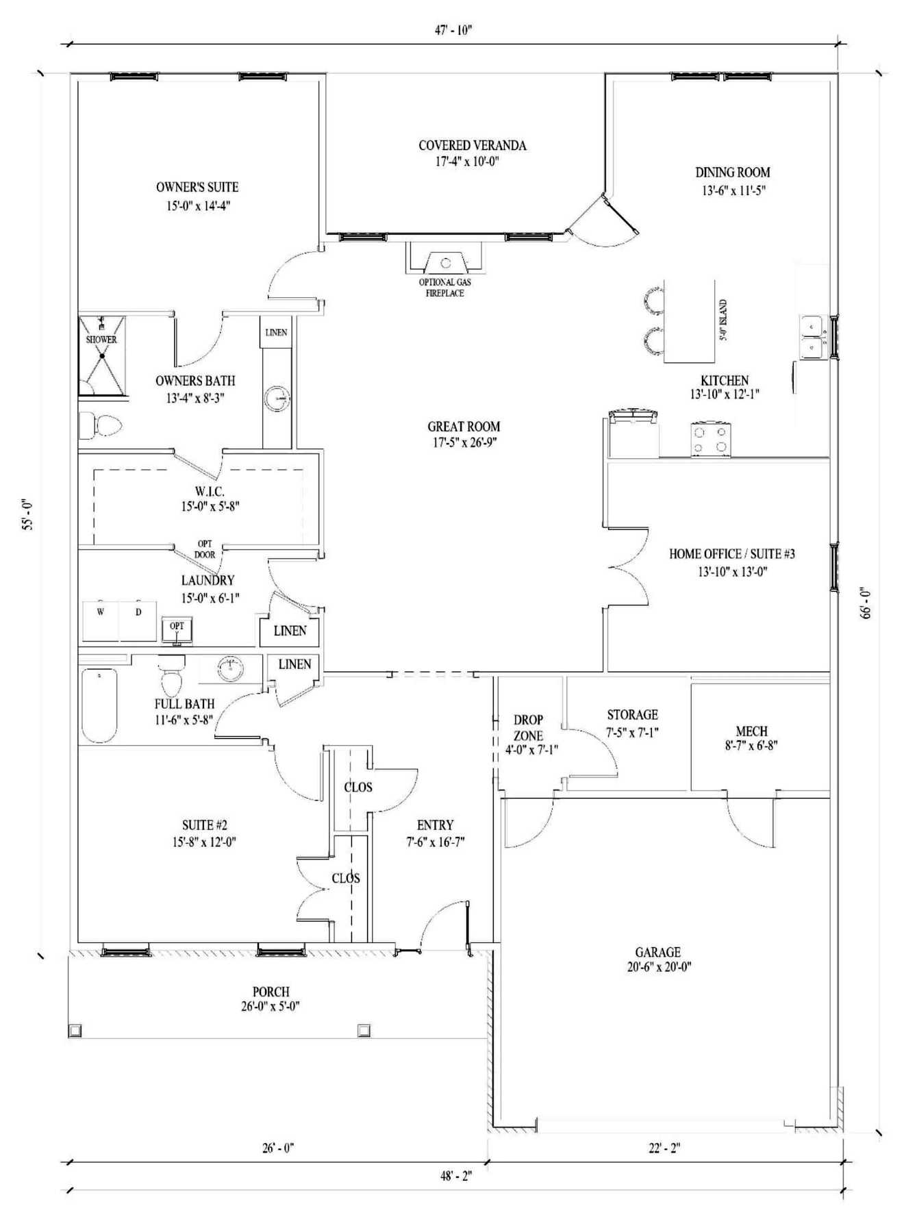 The Penn Floor Plan Proudly Built By New Age Associates at Mayberry at Mason-Dixon in Littlestown, PA