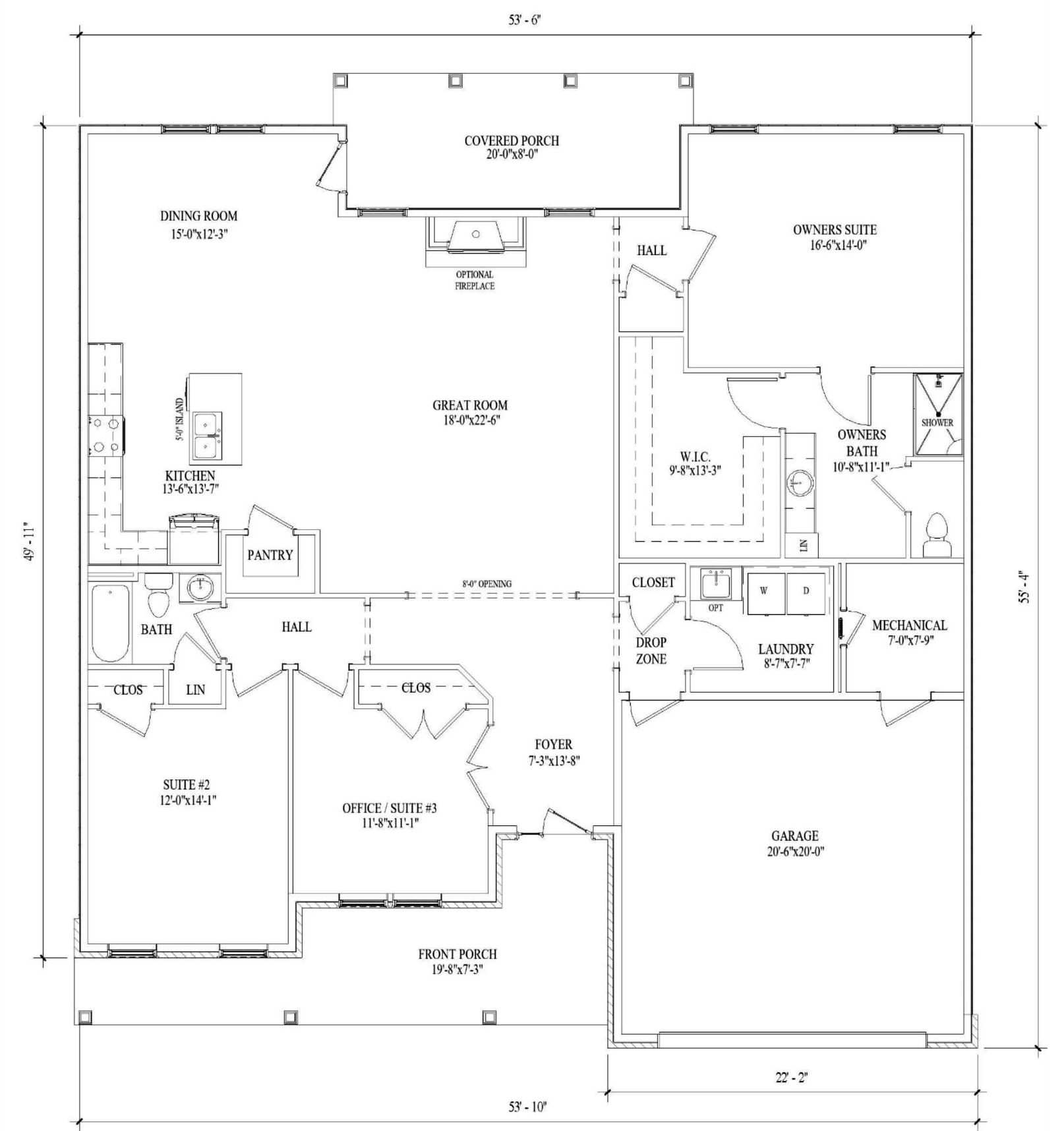 The Sussex Floor Plan Proudly Built By New Age Associates at Mayberry at Mason-Dixon in Littlestown, PA